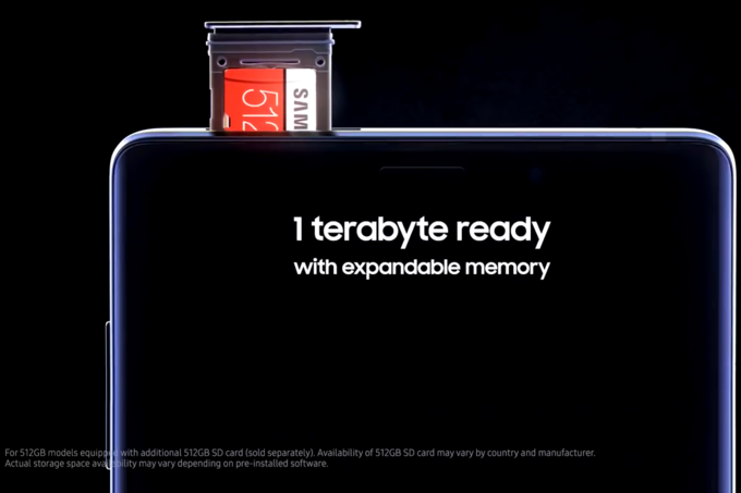 Samsung makes 1TB smartphone storage possible, but not for the Galaxy S10
