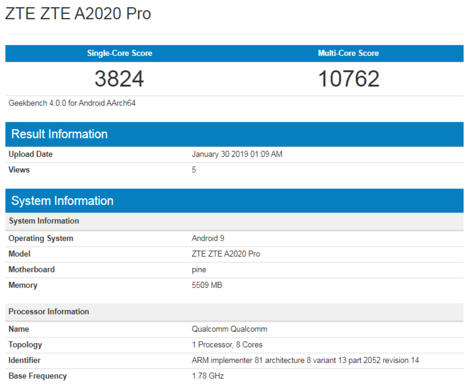 ZTE Axon 10 Pro benchmark suggests it'll be a worthy Galaxy S10 competitor