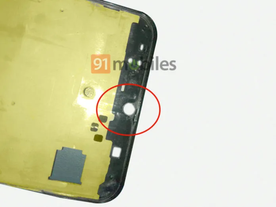 That&#039;s one very telling hole - Parts images show upcoming Samsung midranger will also sport the teardrop notch