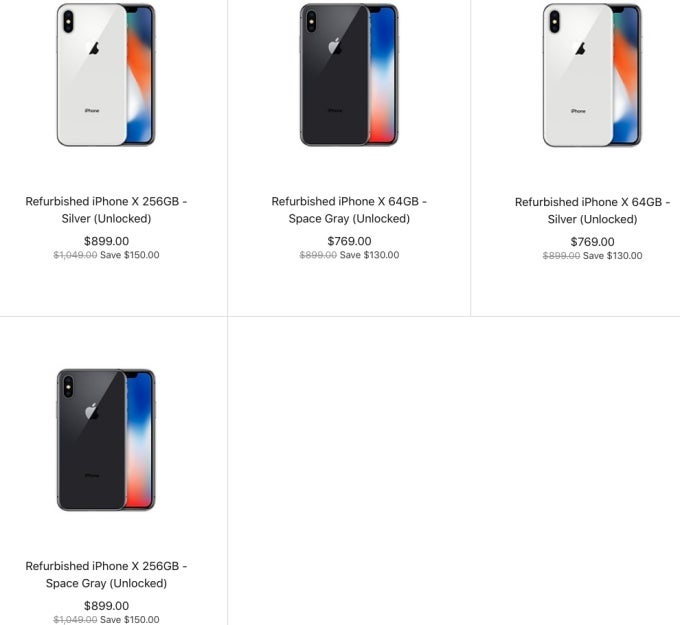 Refurbished iPhone X 64GB Silver