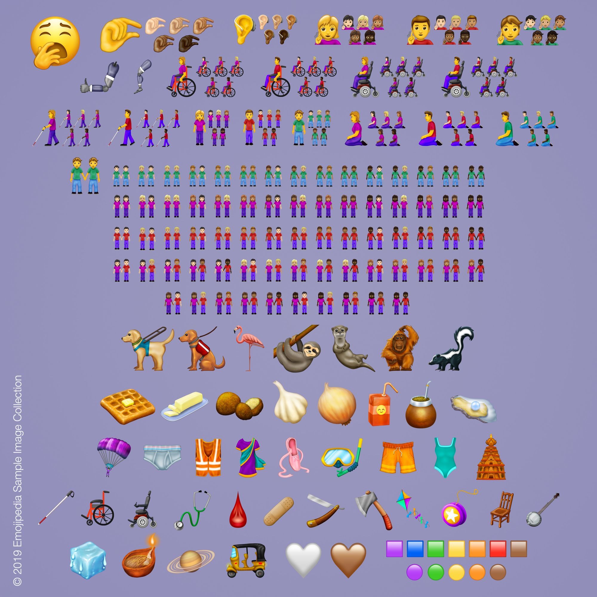 Ladies and gentlemen, here are the new Emoji additions for 2019 - Ladies and gents, these are your new Emoji for 2019