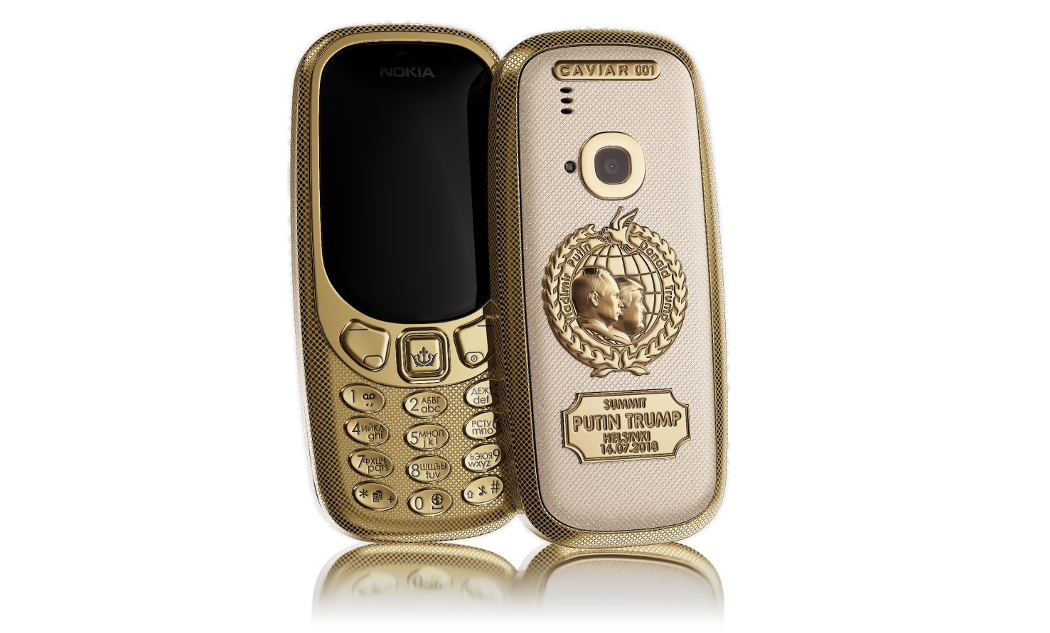 gold plated phone