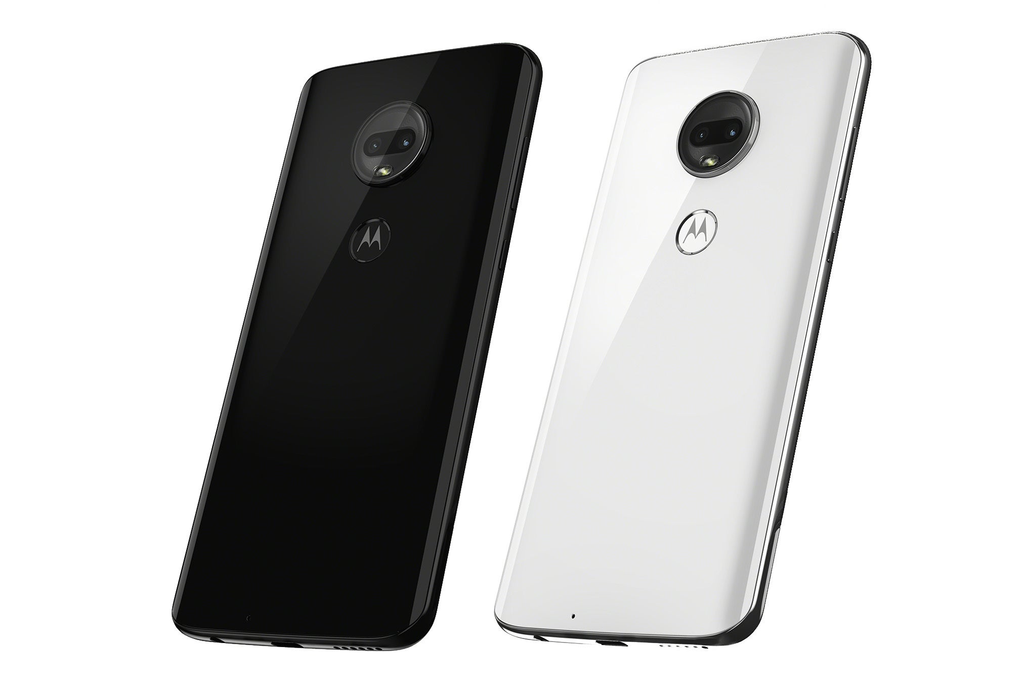 The G7 in its two colors, ceramic black and clear white - Motorola officially unveils its 2019 Moto G series: the Moto G7, G7 Play, G7 Power and G7 Plus