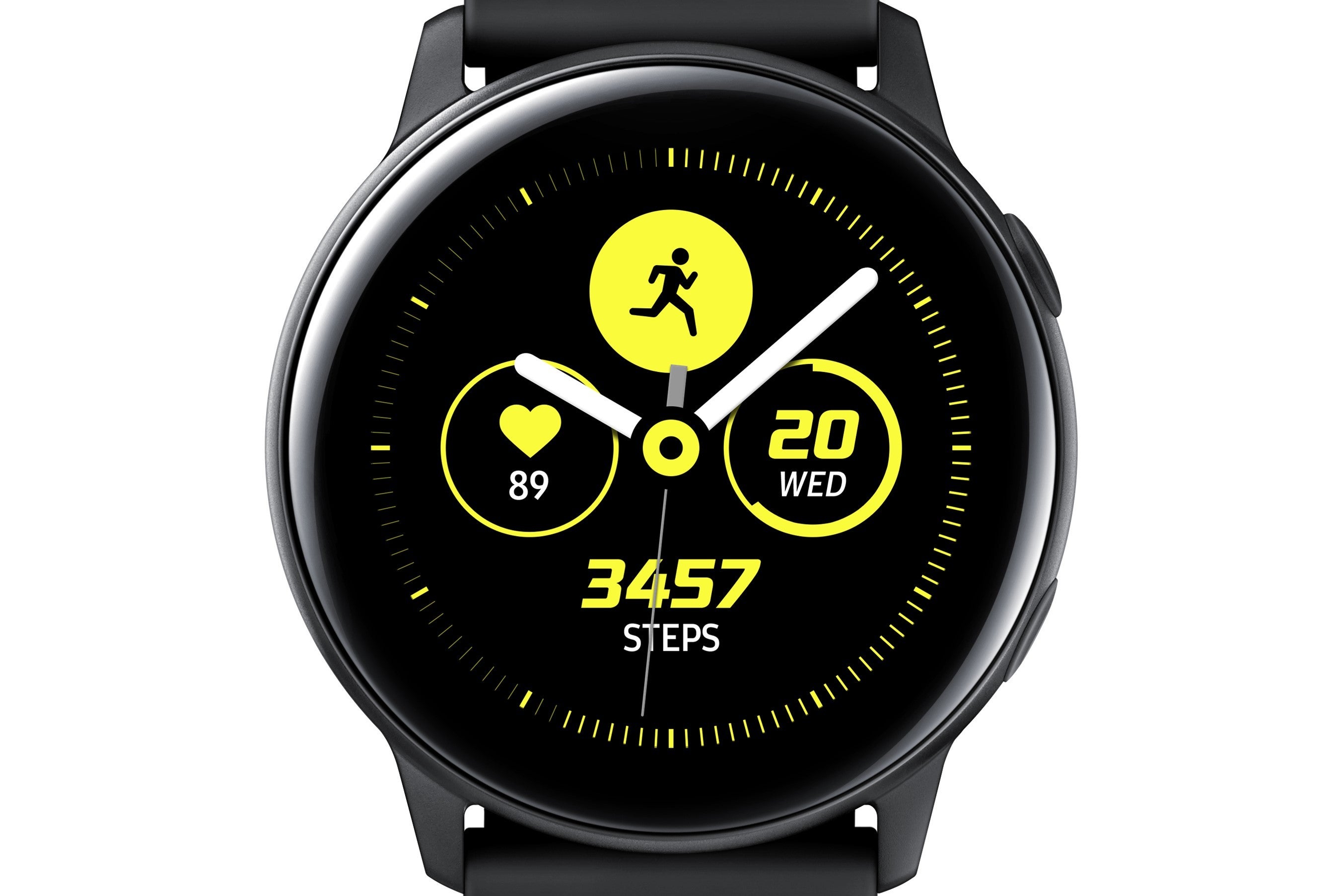 Samsung Galaxy Watch Active sleek new design big focus on