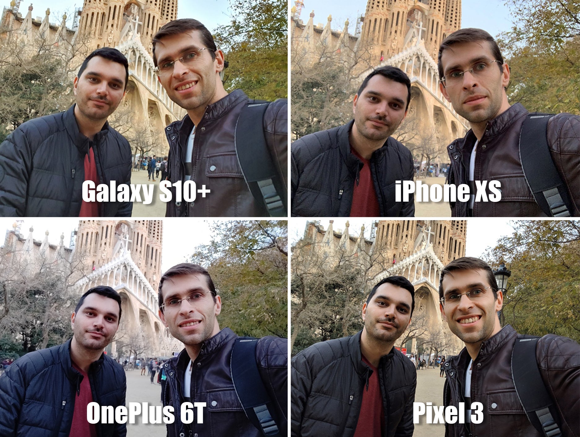 Selfie comparison: Galaxy S10+ vs iPhone XS, Pixel 3, OnePlus 6T