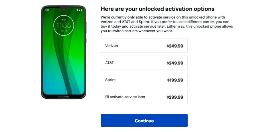 Moto G7 already gets a discount of up to $100 at Best Buy