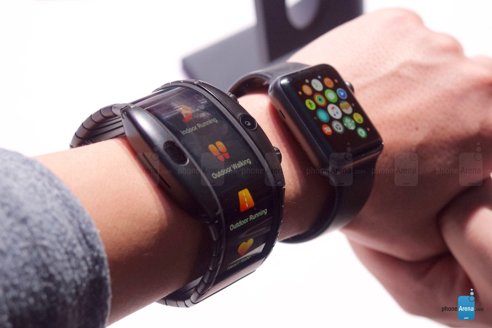 A wearable phone with flexible OLED display? Thanks, but no