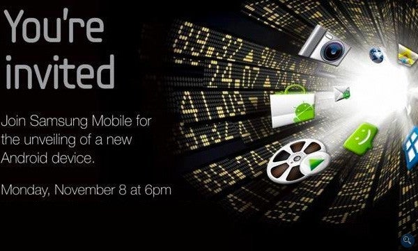 New Android device is expected to be unveiled by Samsung on November 8th - New Android device is expected to be unveiled by Samsung on November 8th