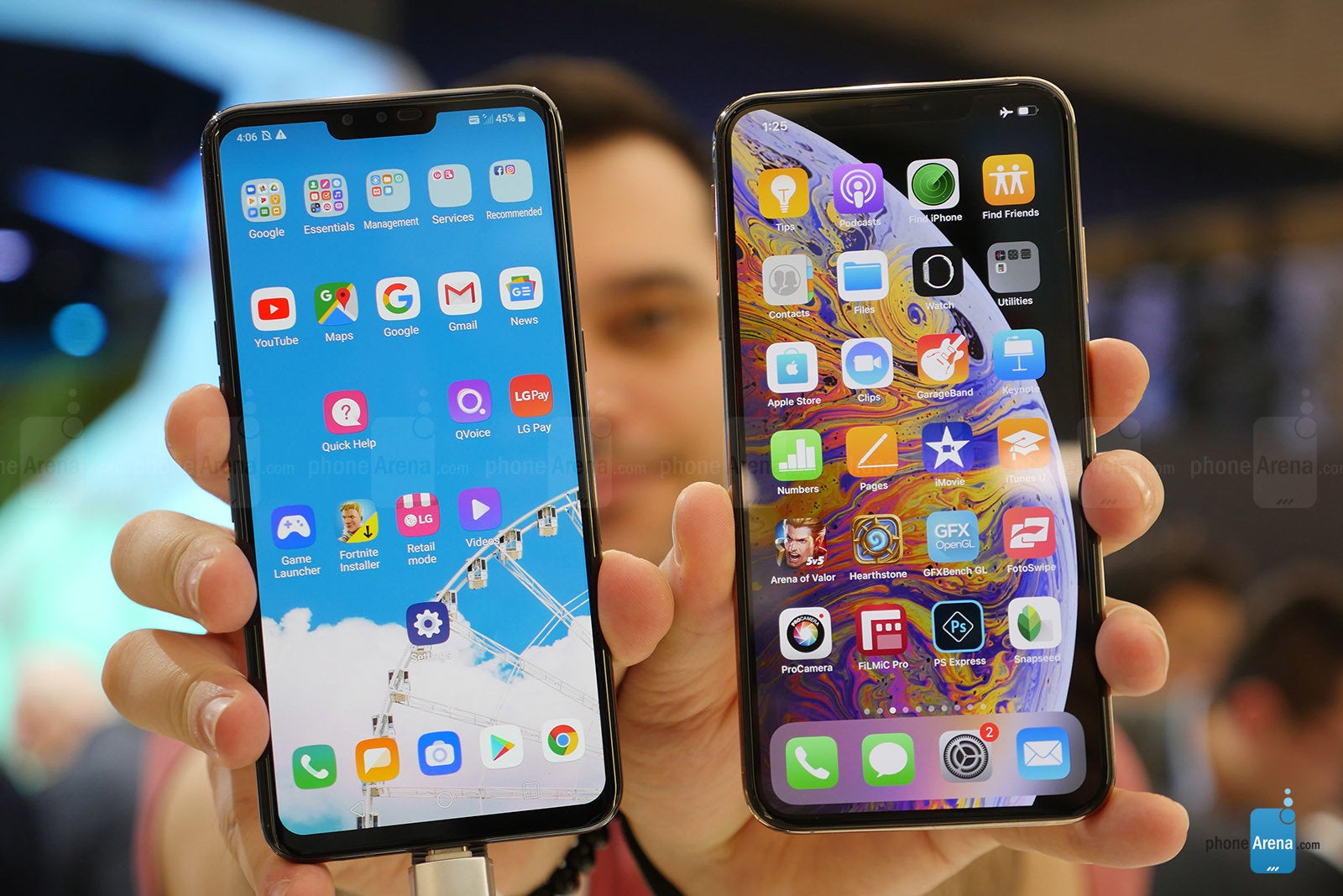 LG G8 and LG V50 versus the iPhone XS Max: first look!