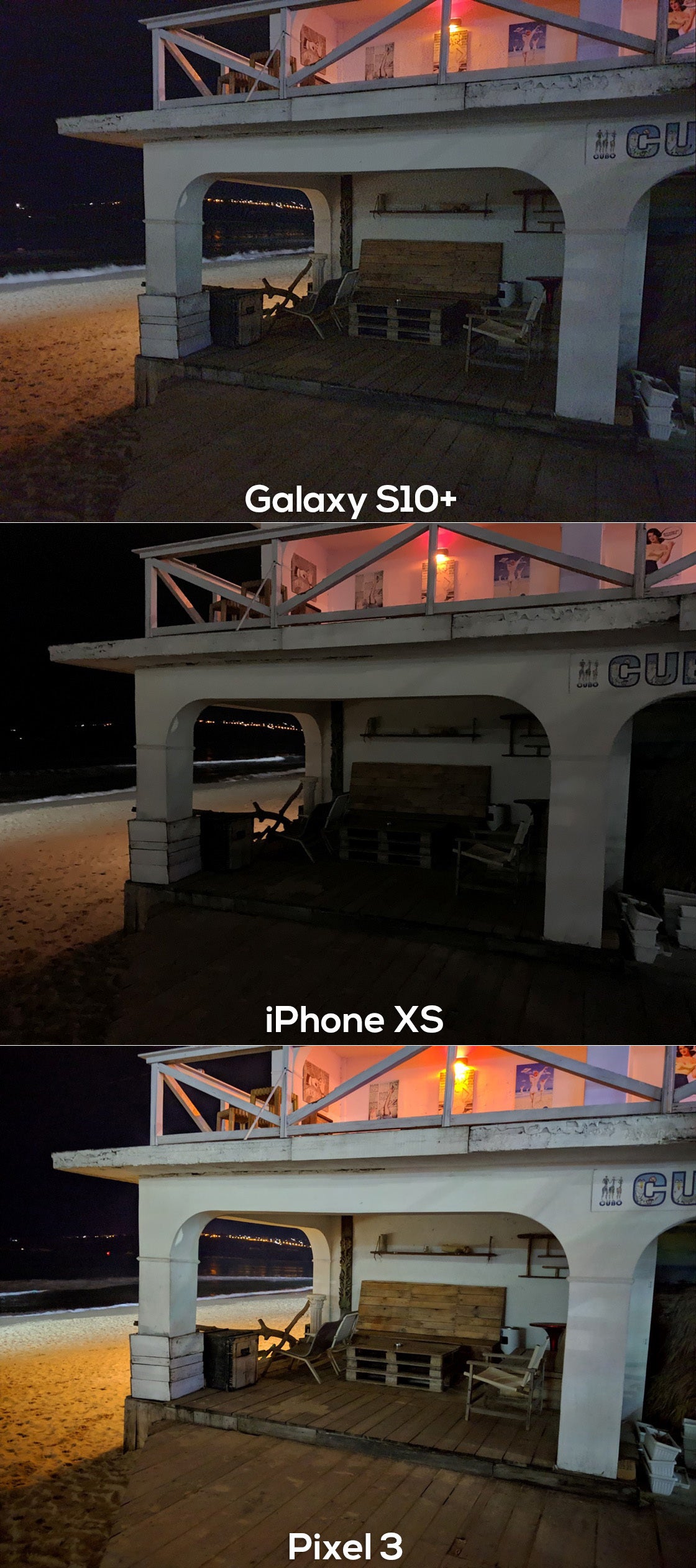 Galaxy S10+ vs Pixel 3 vs iPhone XS: NIGHT camera comparison