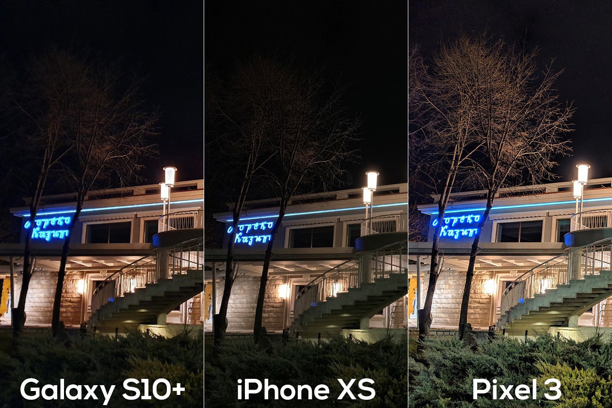 Galaxy S10+ vs Pixel 3 vs iPhone XS: NIGHT camera comparison