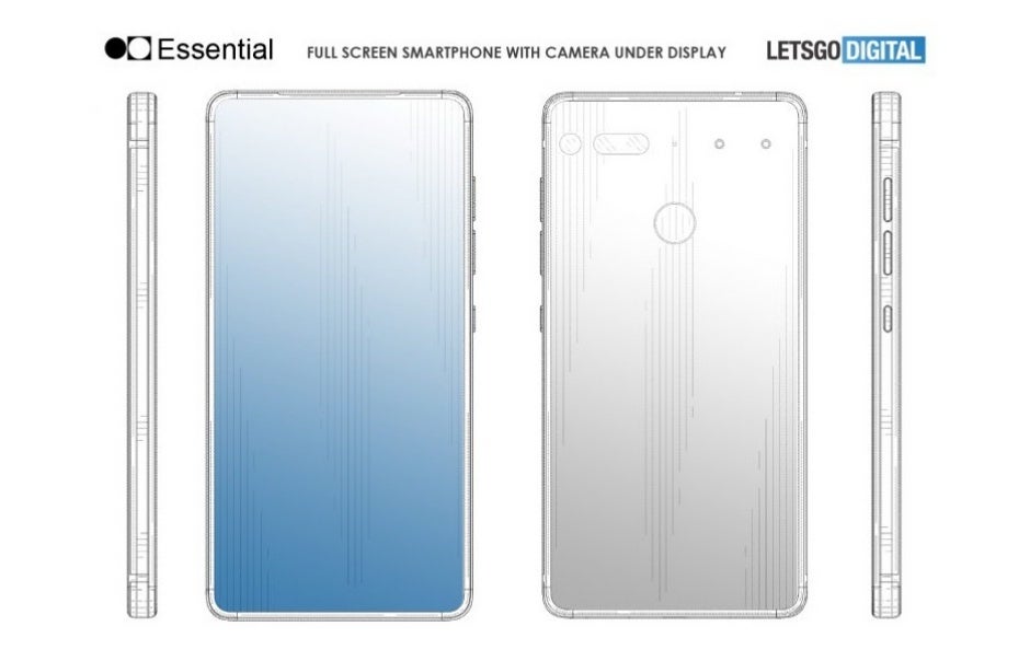 Patent suggests Essential Phone 2 could come with no notch, no holes, and no bezels