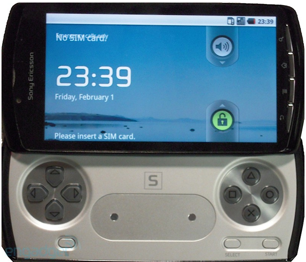 Instead of a QWERTY keyboard, the Sony Ericsson PlayStation phone has a slide out game controller  - Sony Ericsson PlayStation phone is pictured and is real
