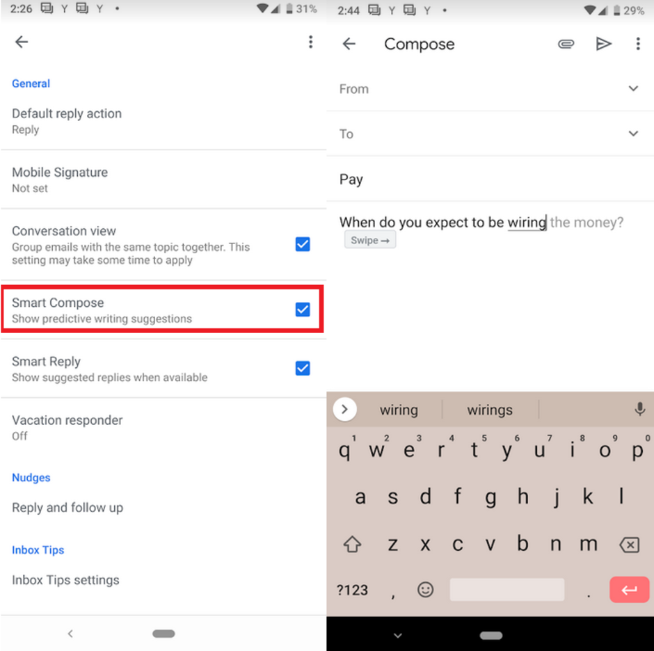 Smart Capture is now available for Android phones running Gmail v9.2.3 - Gmail's new AI feature is no longer exclusive to the Pixel 3 and Pixel 3 XL