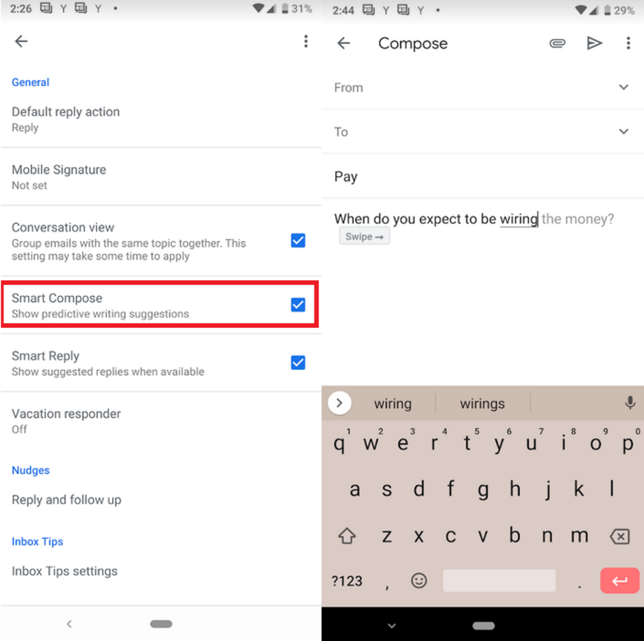 Smart Capture is now available for Android phones running Gmail v9.2.3 - Gmail&#039;s new AI feature is no longer exclusive to the Pixel 3 and Pixel 3 XL