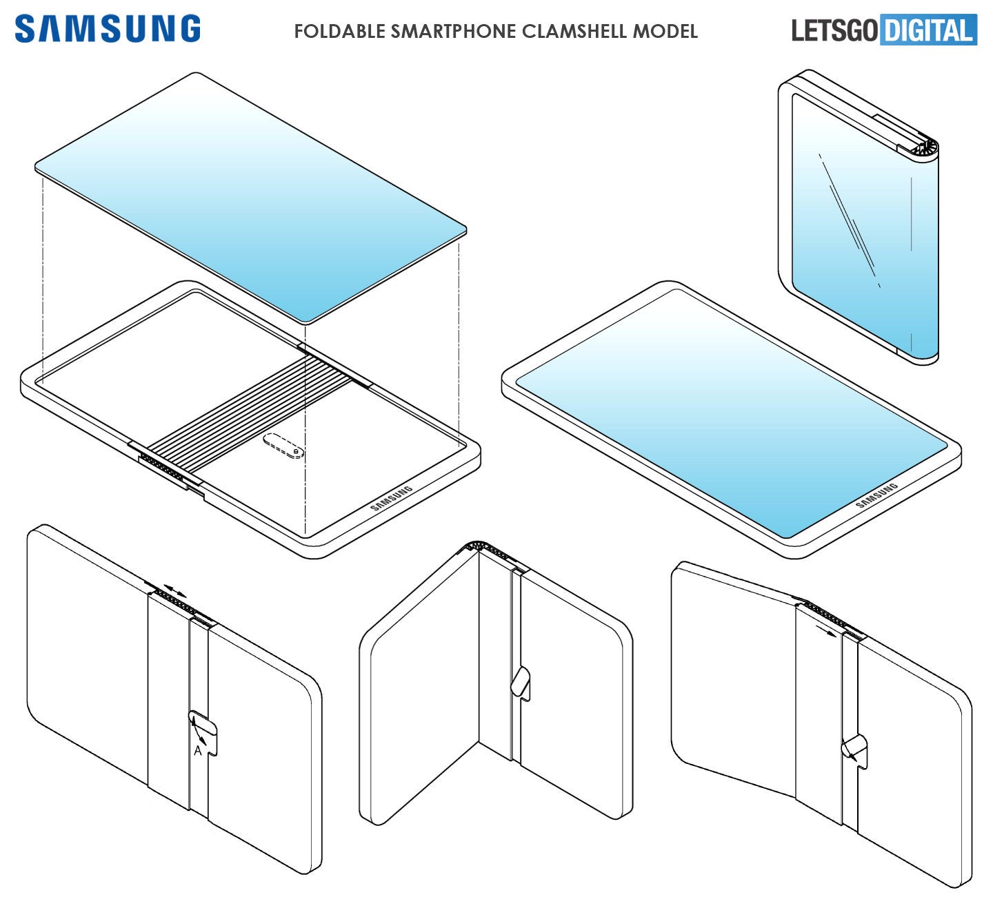 Samsung patent reveals its next foldable smartphone will be a Huawei Mate X copycat