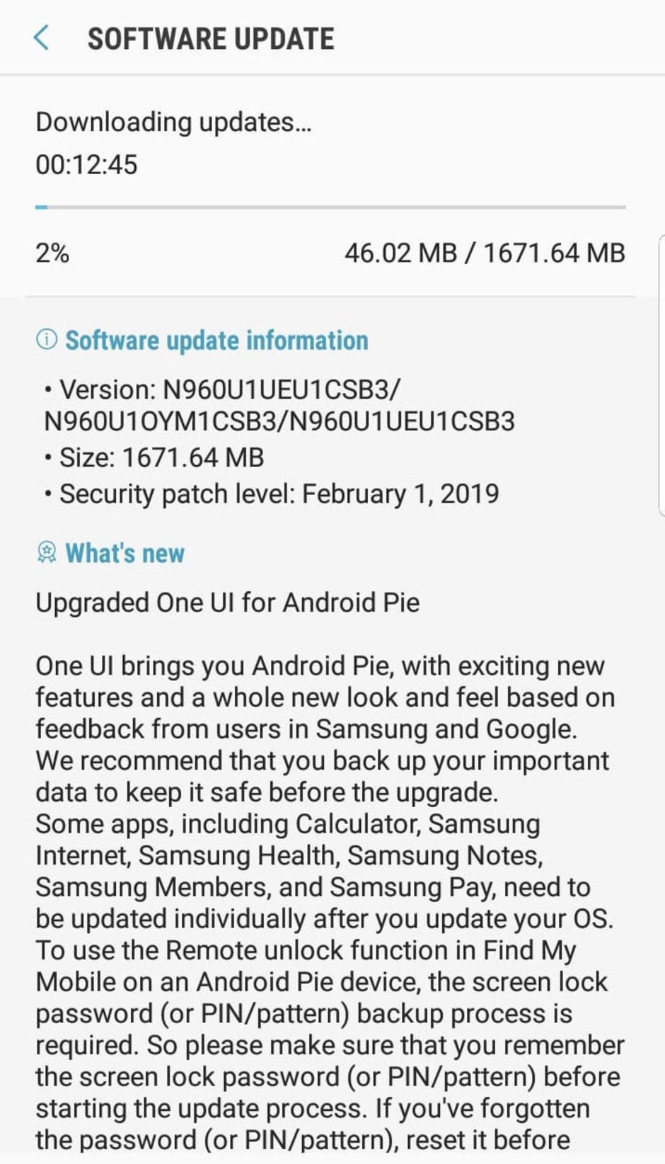 Unlocked Note 9’s Android Pie update finally rolling out in the US, One UI in tow