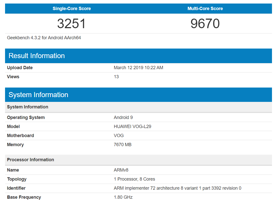 Huawei P30 Pro benchmark suggests it won&#039;t be a match for the Galaxy S10