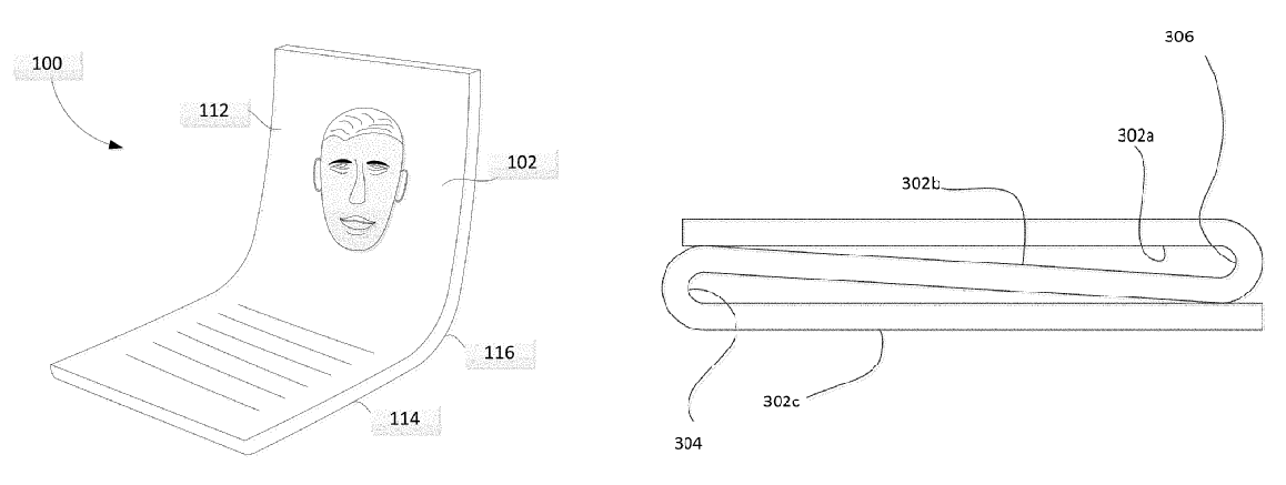 They always use the most handsome models for patent drawings - Google foldable phone might be on the way, patent suggests