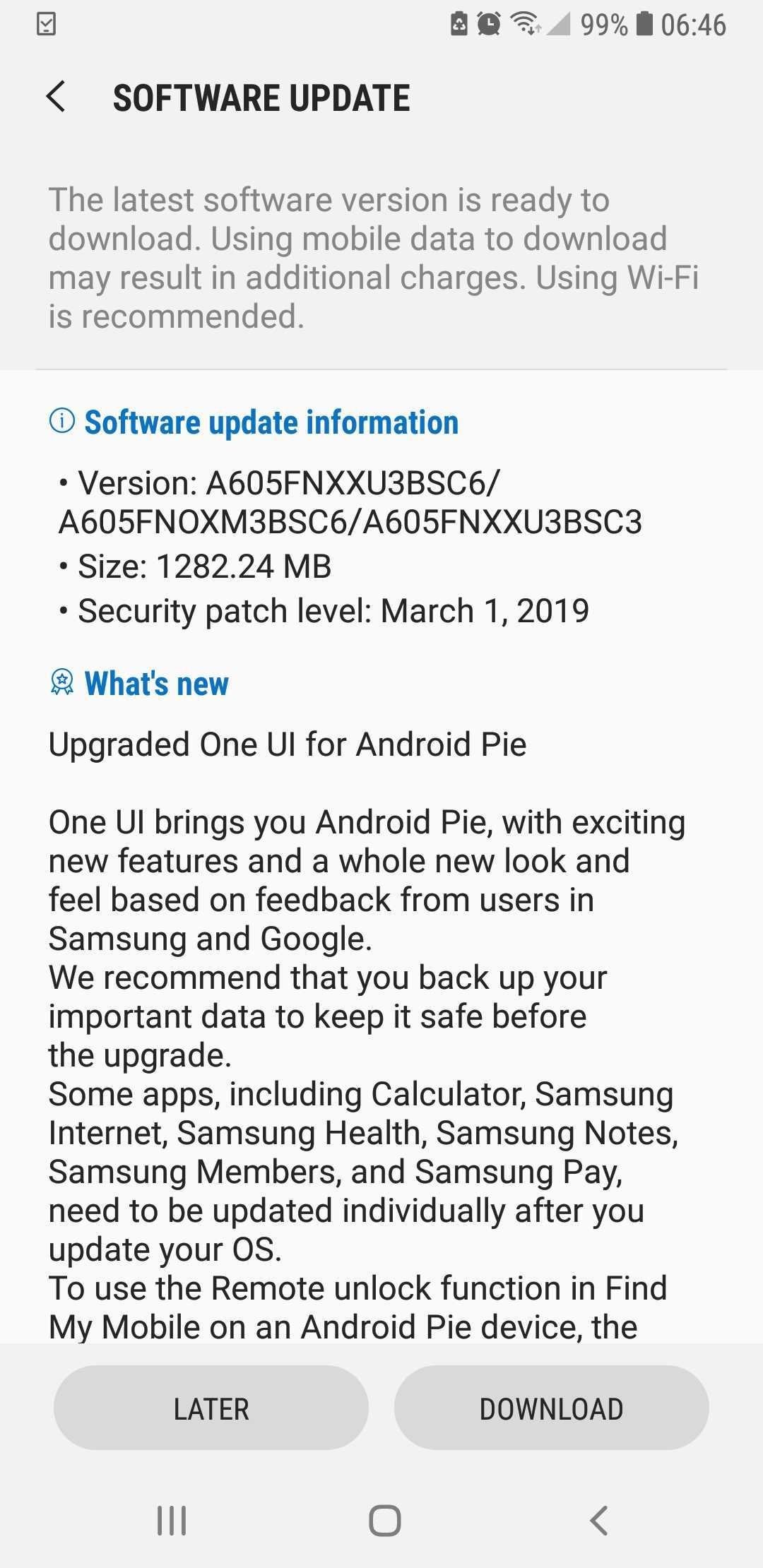 Samsung brings some Android 9.0 Pie love to the Galaxy A6+, One UI included