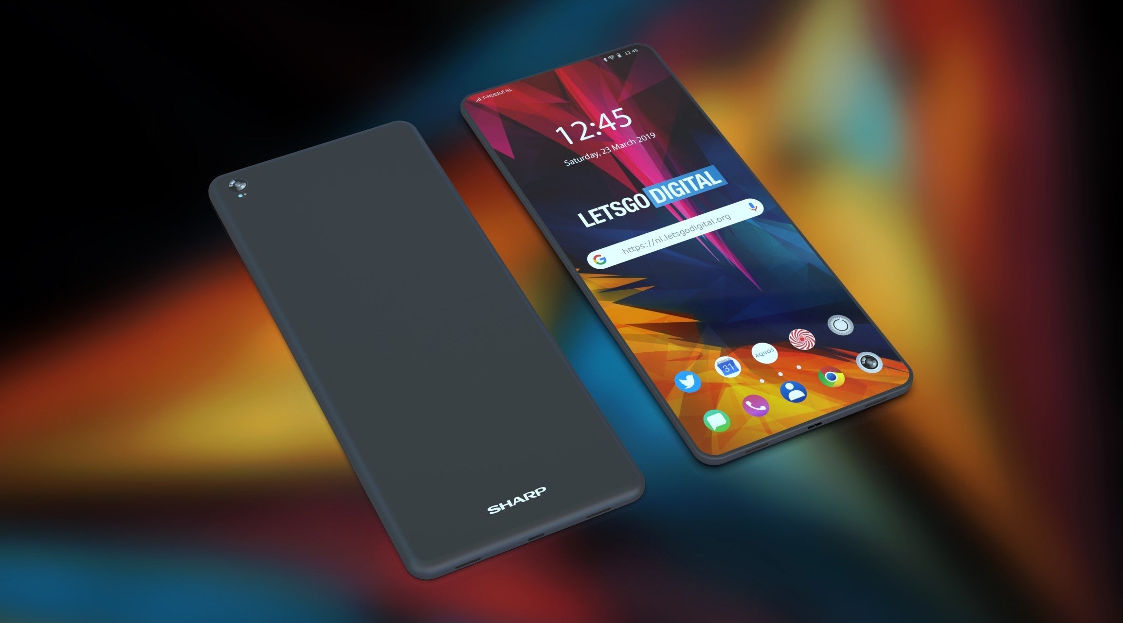 Sharp has patented a sleek foldable phone with two hinges