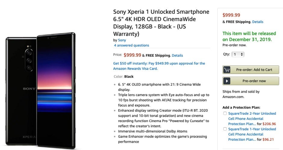 No, the Xperia 1 is not coming on December 31, but it does cost $1,000 - Sony Xperia 2 rumor games begin with an interesting spec sheet and September release