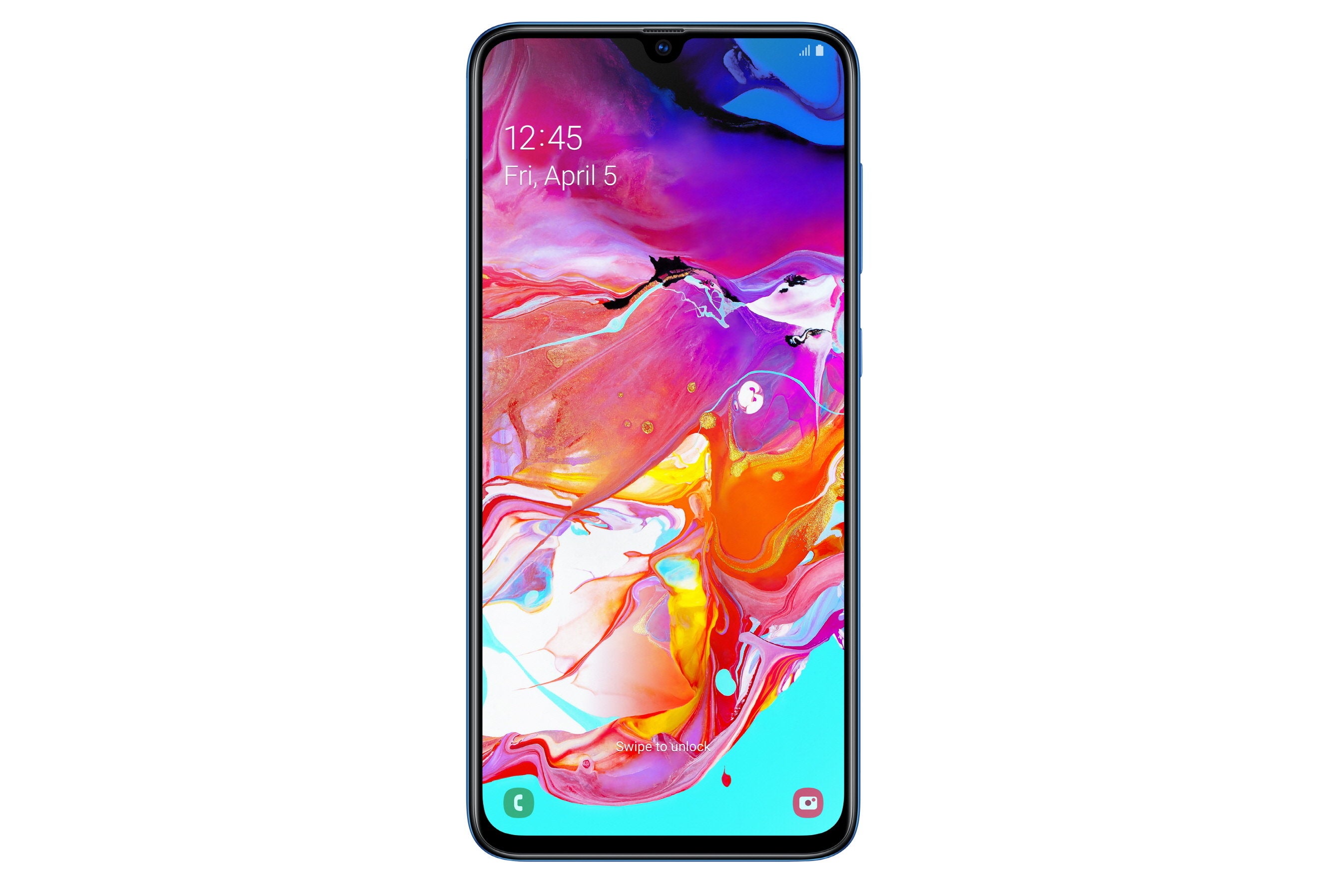 The Samsung Galaxy A70 is now official: impressive display and massive battery in tow
