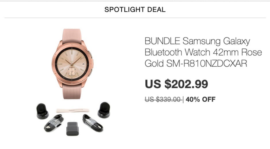 Samsung Galaxy Watch scores massive discount in eBay spotlight deal with warranty