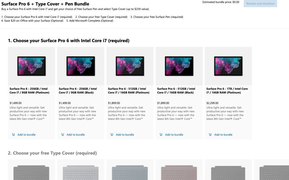 Microsoft offers free keyboard and Surface Pen with select Surface Pro 6 models