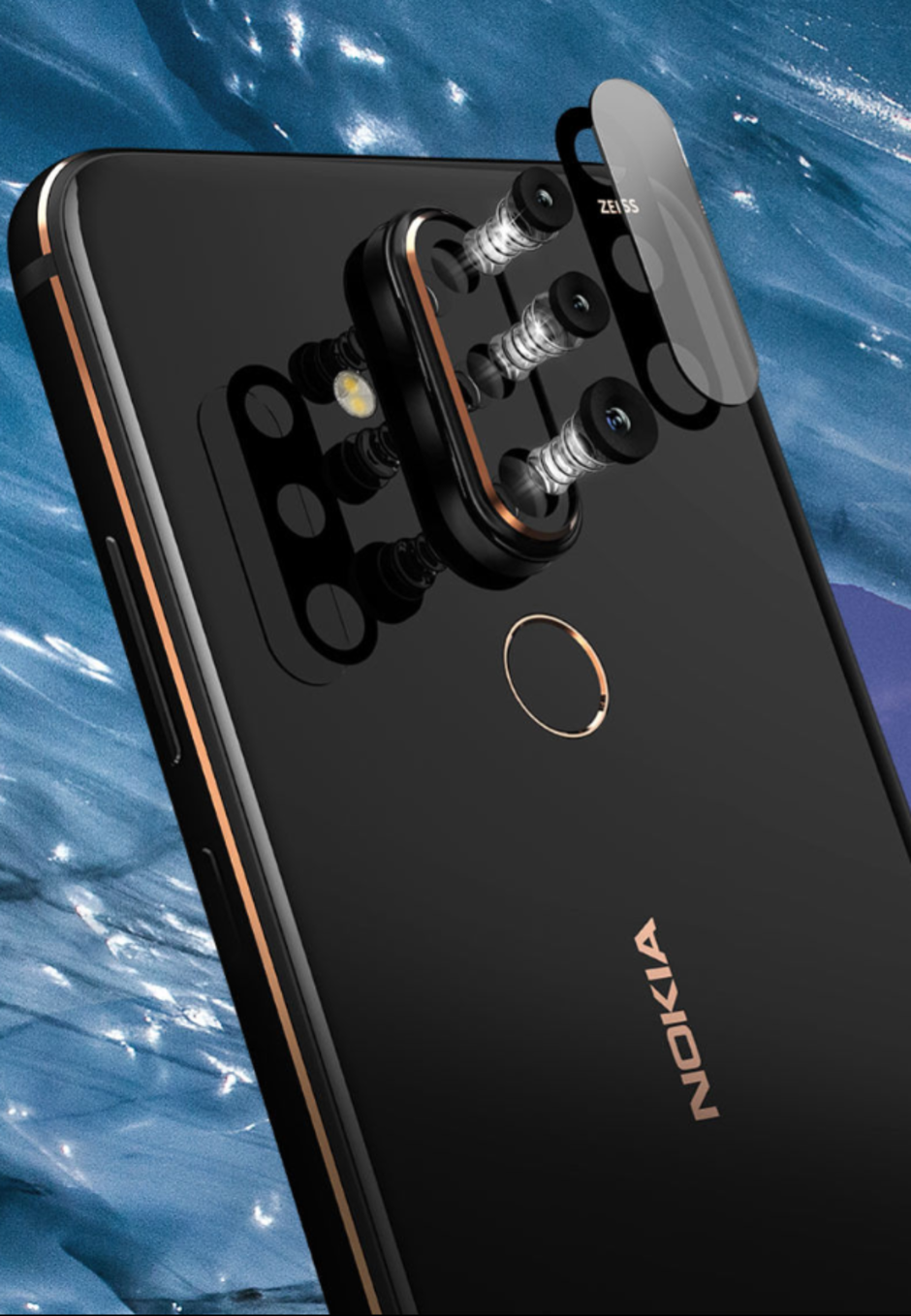 The Nokia X71&#039;s ZEISS-branded cameras - Meet the Nokia X71, a triple-camera smartphone that also has a display hole