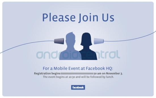 Facebook to hold mobile event at its HQ on November 3rd