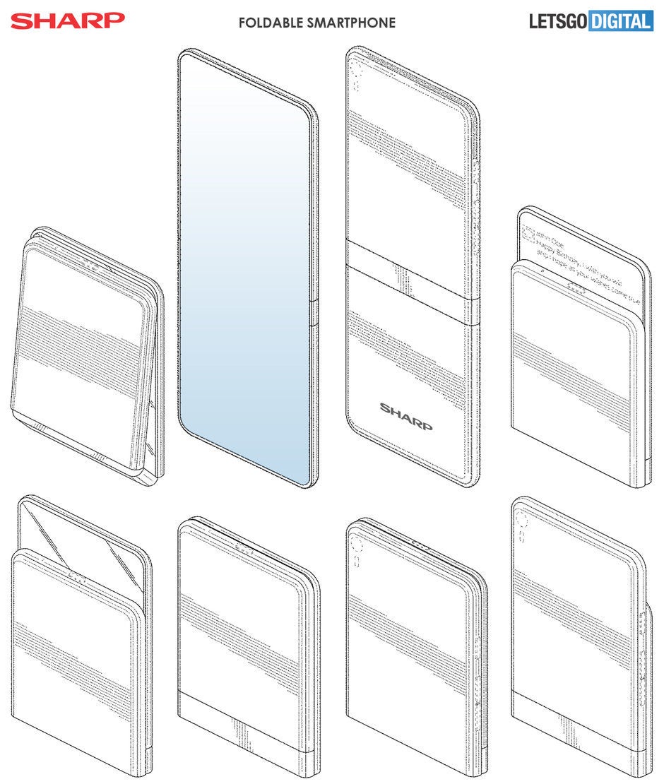 Sharp&#039;s foldable phone patents are now in the prototyping stage - Sharp&#039;s foldable phone demo is a flippin&#039; clamshell, is it a better design than Galaxy Fold or Mate X?