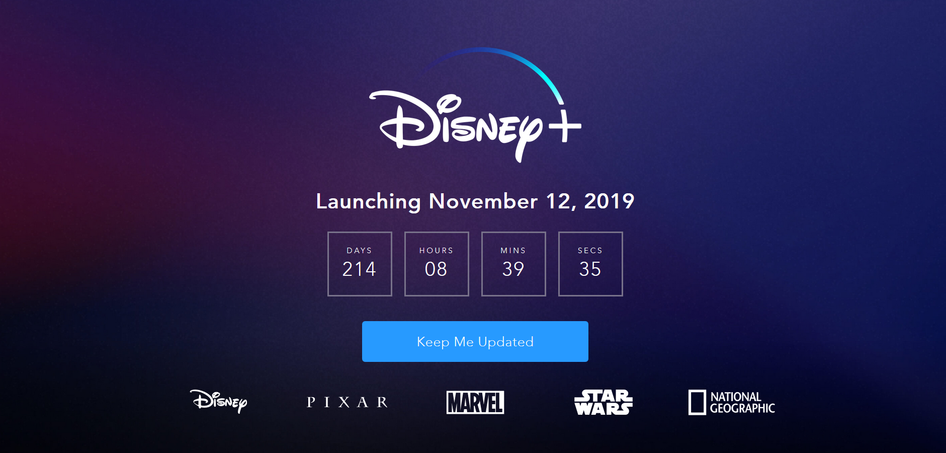 Disney+ will launch on November 12th - Disney&#039;s Netflix competitor to debut November 12th priced at $6.99 per month