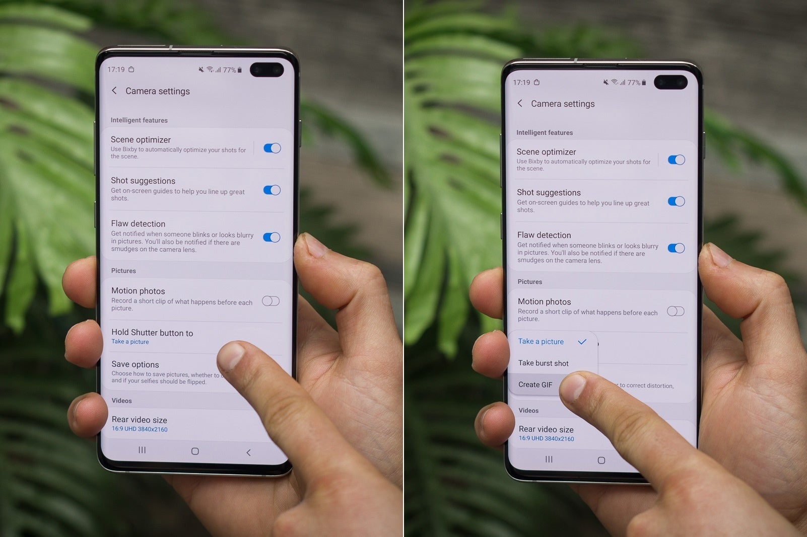 How to make a GIF on Samsung&#039;s Galaxy S10, S10 Plus or S10e without downloading any apps