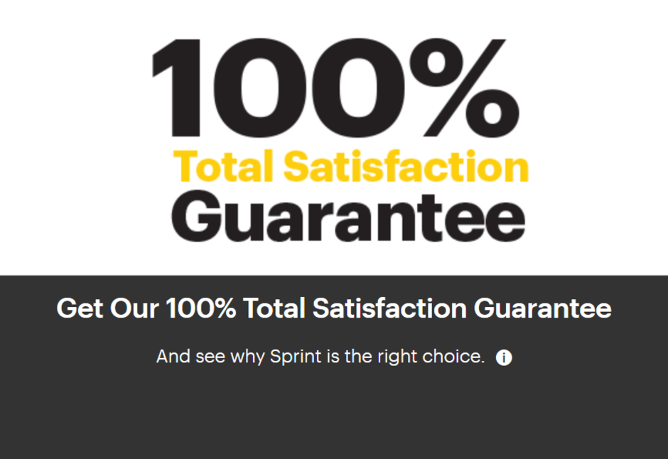 Sprint announces a 100% Money Back Guarantee - Sprint now offers a 30 day money back guarantee