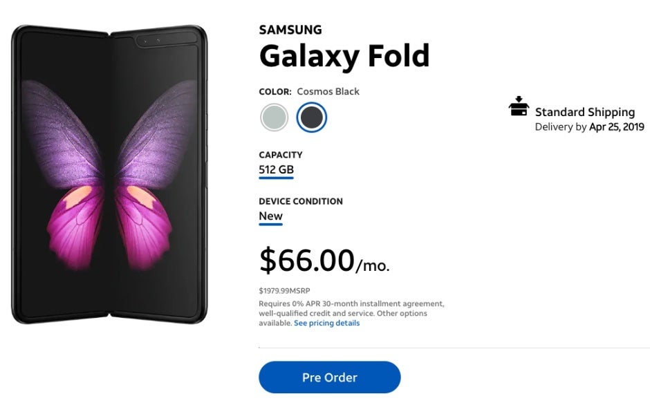 AT&amp;T kicks off Samsung Galaxy Fold pre-orders, actual sales starting by the end of the month