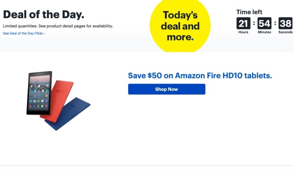 Amazon's popular Fire HD 10 tablet is on sale at Best Buy for $50 off its list price