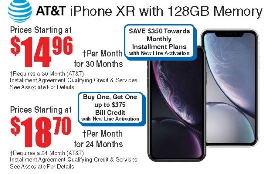 Apple&#039;s iPhone XR is on sale at a massive $350 discount today only with AT&amp;T installments
