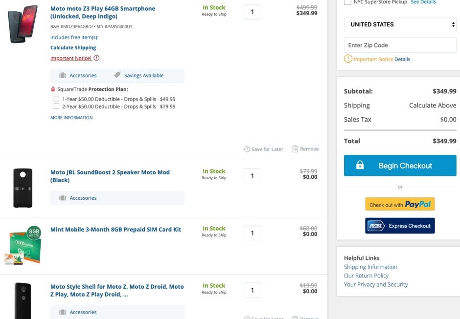 New Moto Z3 Play deal bundles the phone with a bunch of free stuff at $150 discount
