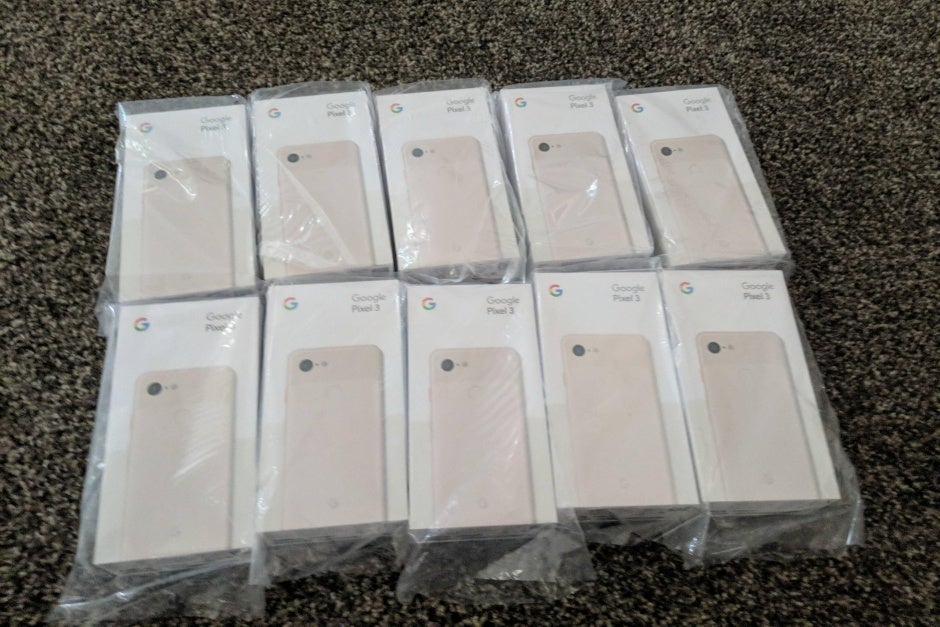 Maybe only one of those ten Pixel 3 units is functional - Google hilariously botches Pixel 3 refund process, sending someone 10 pink units by mistake