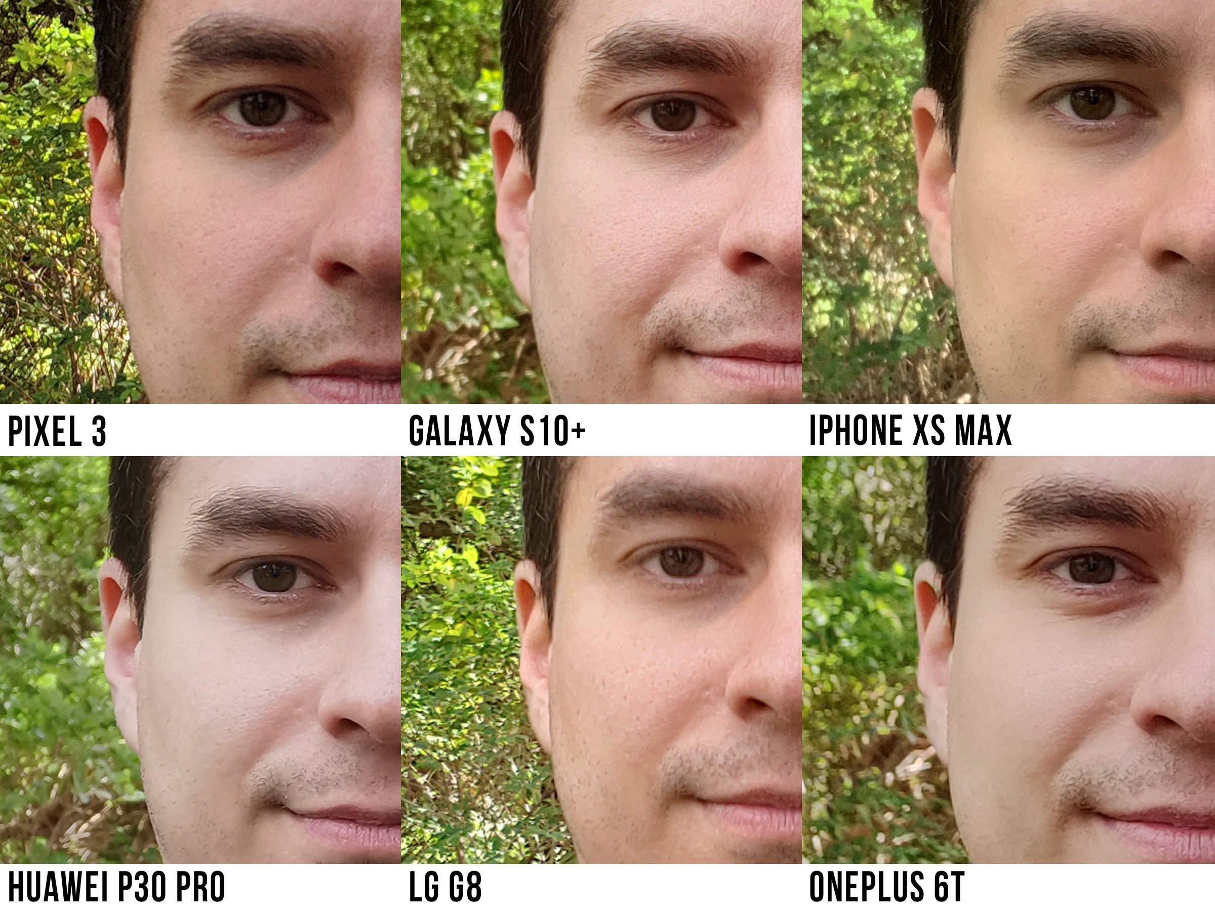 The BIG selfie comparison: Galaxy S10+ vs Pixel 3, LG G8, iPhone XS Max, Huawei P30 Pro, OnePlus 6T