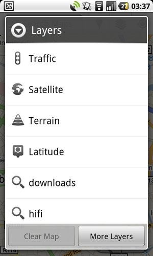 You can get your first taste of Gingerbread through Google Maps version 4.6