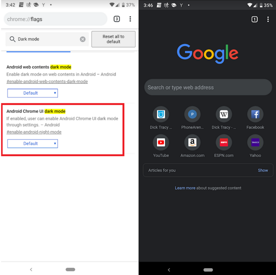 Enabling Dark mode on the Chrome browser app for Android is a snap - Get Dark mode on the Chrome app for Android by following these simple directions