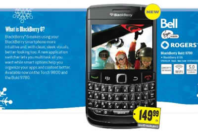 BlackBerry Bold 9780 is coming to Best Buy Canada - BlackBerry Bold 9780 is coming to Best Buy Canada on November 9th for $149.99