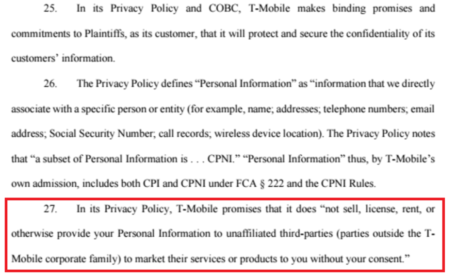 Class action suit filed against T-Mobile claims it failed to adhere to its own privacy policy - You might have a stake in these class action suits filed against the four major U.S. carriers