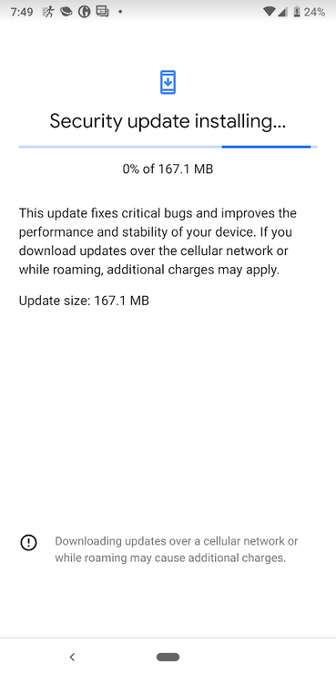Pixel handsets are receiving a quarterly update to Android 9 Pie - May update for the Pixel handsets includes a quarterly update to Android 9