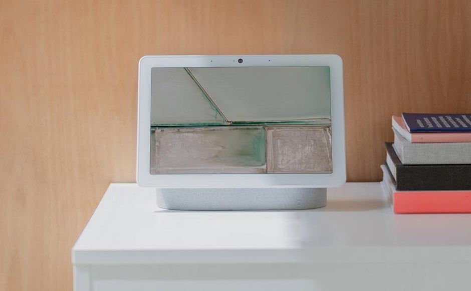 The Nest Hub Max looks pretty much like an overgrown Google Home Hub - Google's Nest Hub Max has a large screen, full stereo sound, and a 'smart' camera