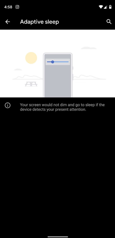 Adaptive Sleep surfaces in the third beta version of Android Q - New Android Q feature will take a major setup decision out of your hands