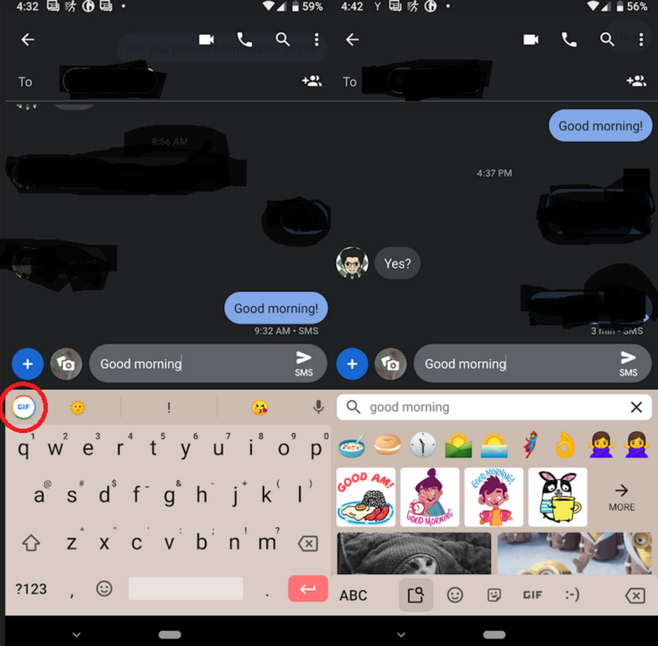 GIF recommendations on Gboard - Feature added to Google's Messages app could save you some time