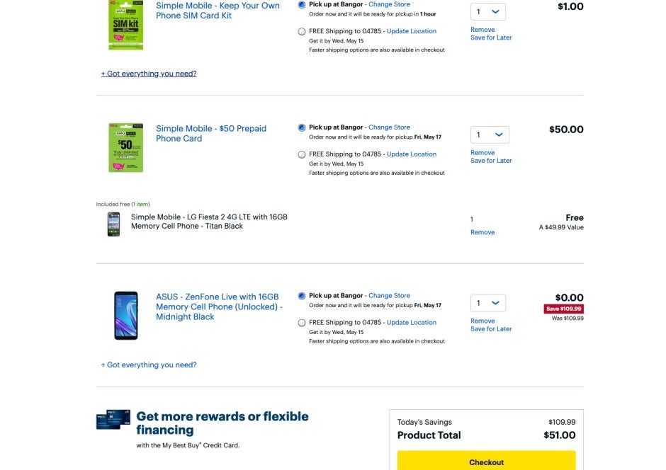 Best Buy has two Android phones and a couple of extra goodies on sale for $51 overall